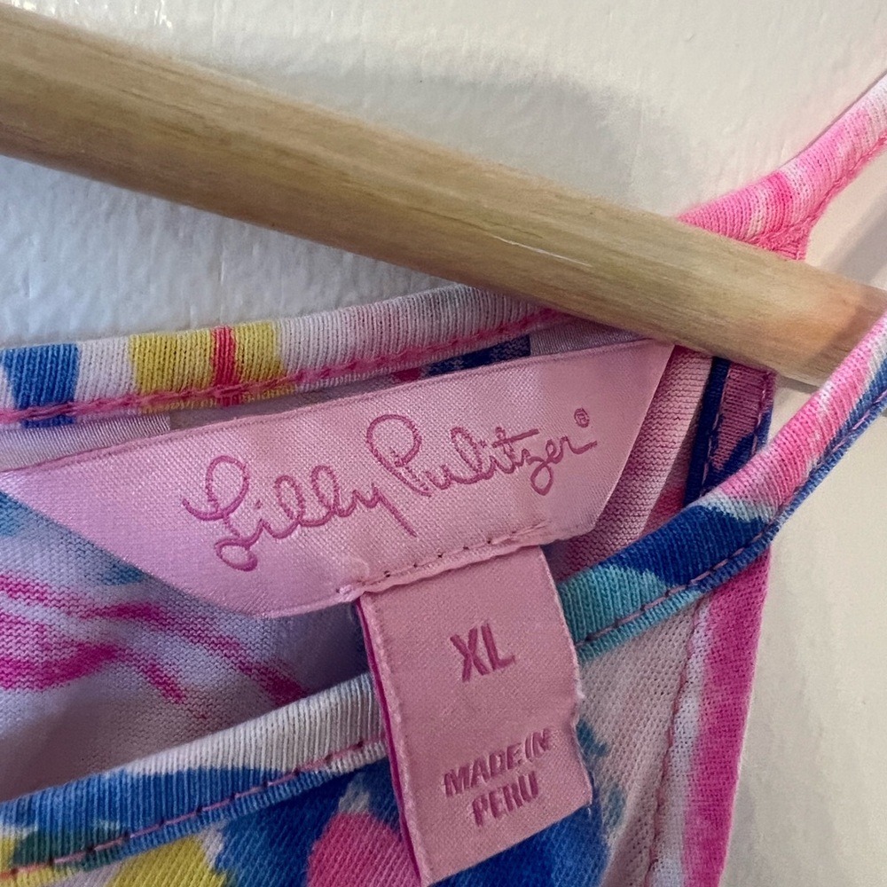 Lilly Pulitzer Sunset  The Sunny Side Margot Woman’s Size XL Dress - Picture 3 of 7